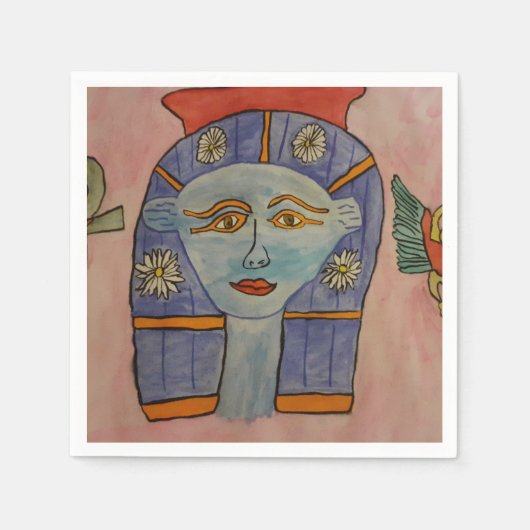Ancient Egyptisch godin Paper Napkins Servet (Voorkant)