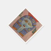 Ancient Egyptisch godin Paper Napkins Servet (Hoek)