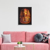 Ancient Egyptisch koning Tutankhamun Gold Burial M Canvas Afdruk (Insitu (Woonkamer))