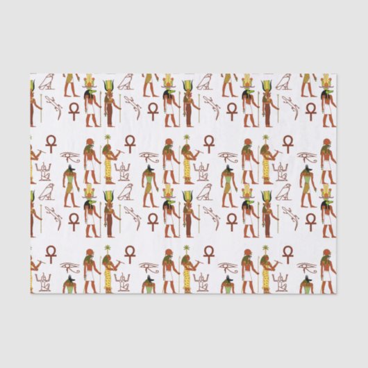 Ancient Egyptisch Pantheon Tissuepapier (Voorkant)