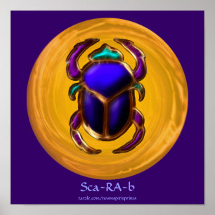 Ancient Egyptisch Scarab-poster Poster