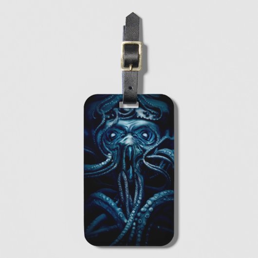 Ancient Eldtich Horror: Deep Ocean Kraken Bagagelabel (Voorkant (verticaal))