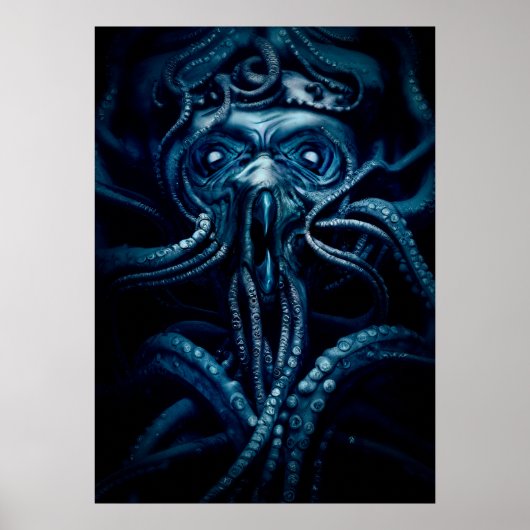 Ancient Eldtich Horror: Deep Ocean Kraken Poster (Voorkant)