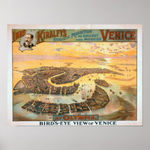 Ancient en modern Venetië op het Uitzicht van Olym Poster