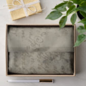 Ancient faded parketpapier tijdschrift tissuepapier (Geschenk)