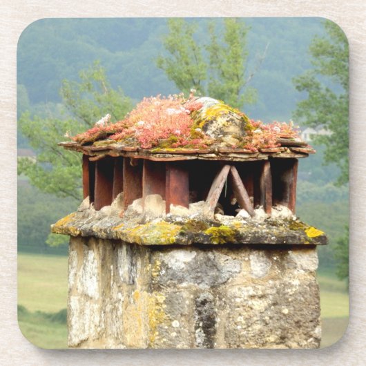 Ancient French Chimney Hard Plastic Onderzetters (Voorkant)