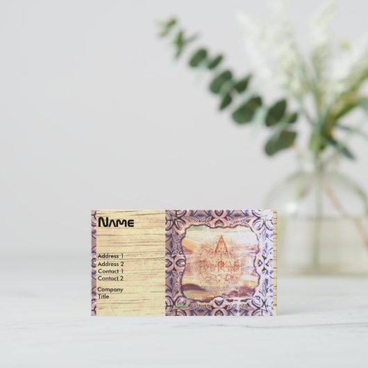 Ancient Future Ongebruikelijk ontwerp Visitekaartje (Staand voorkant)