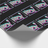 Ancient Grieks beeld Discus Throw Vaporwave Glitch Cadeaupapier (Hoek)