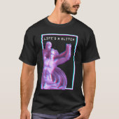 Ancient Grieks beeld esthetisch damp Glitch T-shirt (Voorkant)