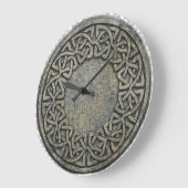 Ancient Infinite Weave Celtic Stone Wall Clock Grote Klok (Hoek)