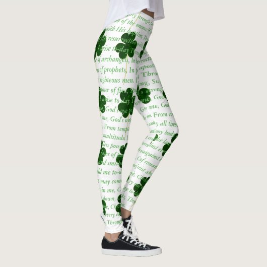 Ancient Irish Poem St. Patrick Hymn The Deer's Cry Leggings (Rechts)