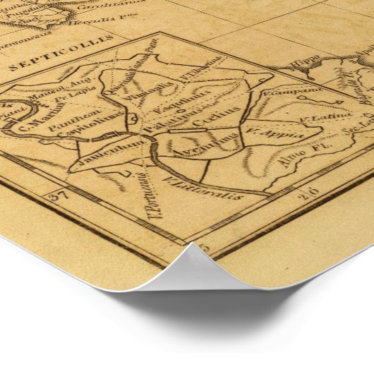 Ancient Italië Poster (Hoek)