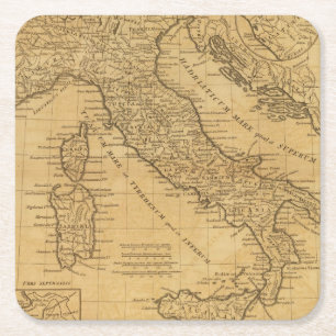 Ancient Italië Vierkante Kartonnen Onderzetter