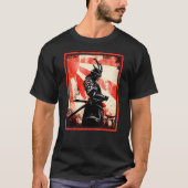 Ancient Japans Samurai Bushido Katana Ronin Azië T-shirt (Voorkant)