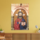 Ancient Jesus Mosaic Canvas Afdruk (Insitu (Woonkamer))