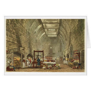 Ancient Kitchen, Windsor Castle, gegraveerd door W