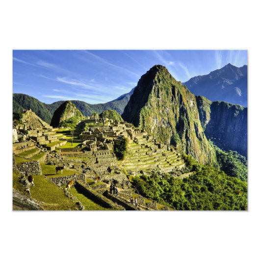 Ancient Machu Picchu, laatste toevluchtsoord van d Foto Afdruk (Voorkant)