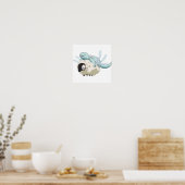 Ancient Magus Bride Axolotl en Sheep Poster (Keuken)