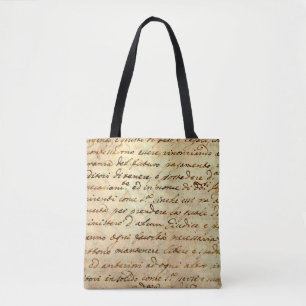 Ancient manuscript van de 1700 eeuw, met inkt gesc draagtas