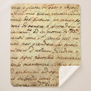 Ancient manuscript van de 1700 eeuw, met inkt gesc sherpa deken