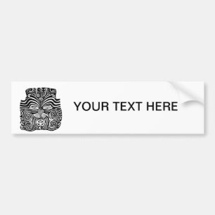 Ancient Maori Moko tribaal tattoo ontwerp. Bumpersticker