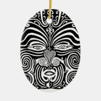 Ancient Maori Moko tribaal tattoo ontwerp.