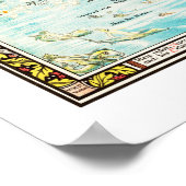 Ancient Map of Fairyland van Bernard Sleigh Poster (Hoek)