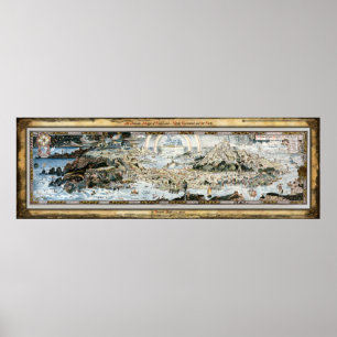 Ancient Mappe of Fairyland Poster