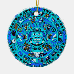 Ancient Mayan Aztec Symbol - Einde van de wereld?! Keramisch Ornament