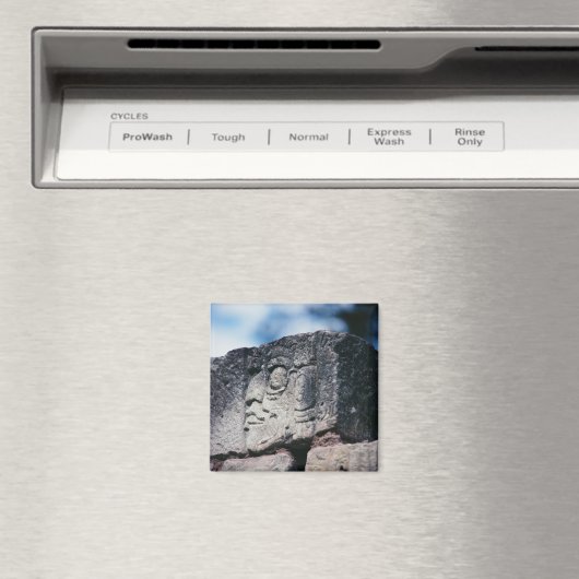 Ancient Mayan Ruins Photo Ontworpen Kleur Magneet (Insitu (Vaatwasser))