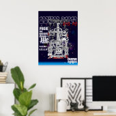 Ancient Mayan Space Astronaut Pakal Poster (Thuiskantoor)