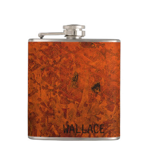 Ancient middeleeuws Hoesje van leder Heupfles