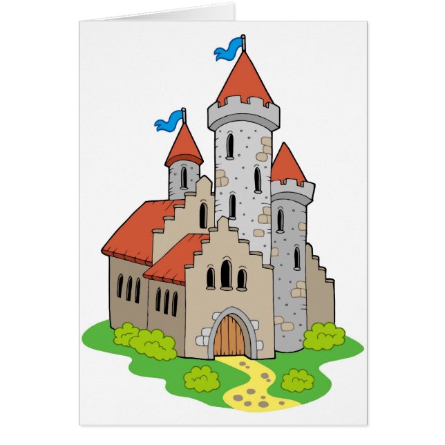 Ancient middeleeuws kasteel (Voorkant)