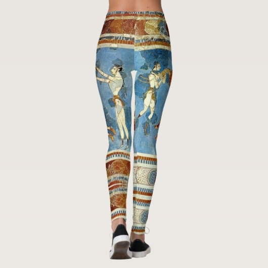 Ancient Minoan Crete Fresco Leggings (Achterkant)