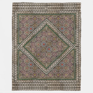 Ancient Mosaic Sherpa Blanket Fleece Deken