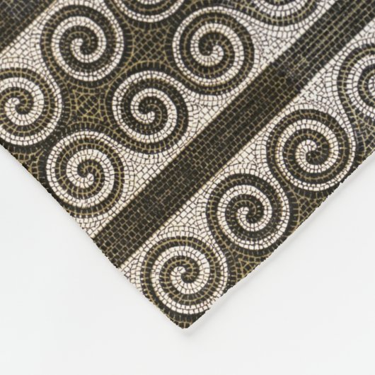 Ancient Mosaic Sherpa Blanket Fleece Deken (Hoek)