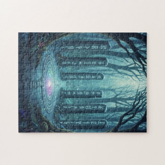 Ancient Mystical Runes Glowing Stone Puzzle - Celt (Horizontal)