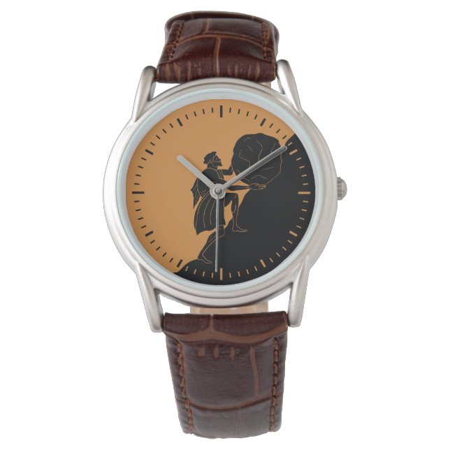 Ancient Mythology Sisyphus Watch Horloge (Voorkant)