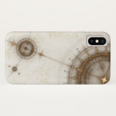 Ancient Nautical Chart, Grunge Case-Mate iPhone Case (Achterkant (horizontaal))