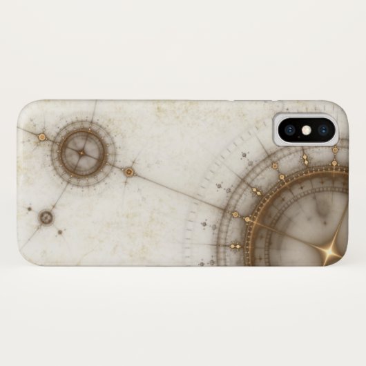 Ancient Nautical Chart, Grunge Case-Mate iPhone Case (Achterkant (horizontaal))