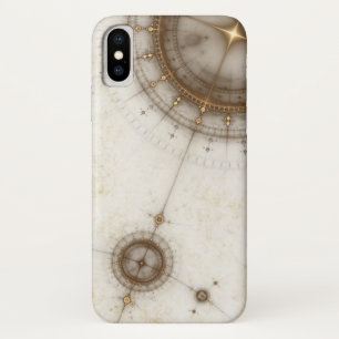 Ancient Nautical Chart, Grunge iPhone X Hoesje