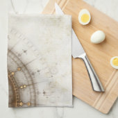 Ancient Nautical Chart, Grunge Theedoek (Quarter Fold)