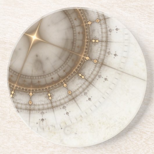 Ancient Nautical Chart, Grunge Zandsteen Onderzetter (Voorkant)