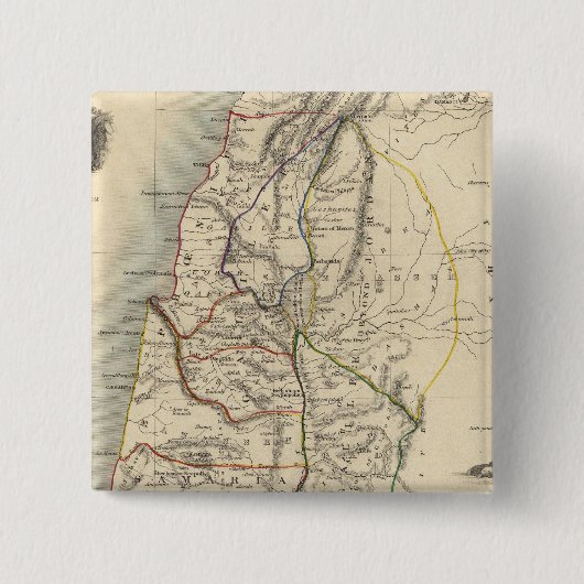 Ancient Palestine Vierkante Button 5,1 Cm (Voorkant)