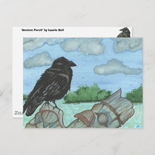 "Ancient Perch" Briefkaart (Voorkant / Achterkant)