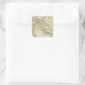 Ancient Perzisch Rijk Vierkante Sticker (Tas)