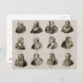 Ancient Philosophers Portrait Thinkers  Briefkaart (Voorkant / Achterkant)