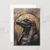 Ancient Reptilian Alien Bedankkaart (Voorkant / Achterkant)