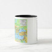 Ancient Roman Empire Map Coffee Mok (Midden)