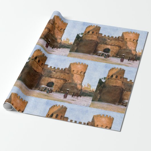 Ancient Roman Historic Architecture Cadeaupapier (Uitgerold)
